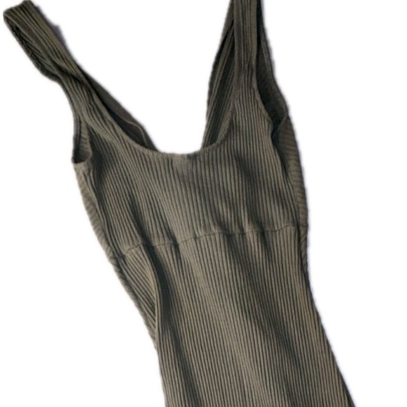 Y2K Only Hearts N.Y.C. Helena Stuart Stretch Ribbed Twisted Knot Midi Dress VTG - Picture 8 of 12